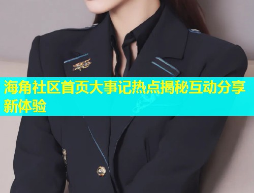 海角社区首页大事记热点揭秘互动分享新体验  第1张